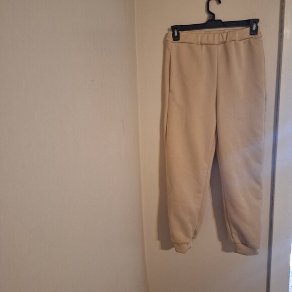 tan/light brown jogging pants medium - Picture 1 of 7